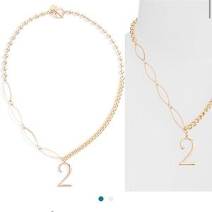 OPEN Edit Lucky Number 2 Pendant Necklace